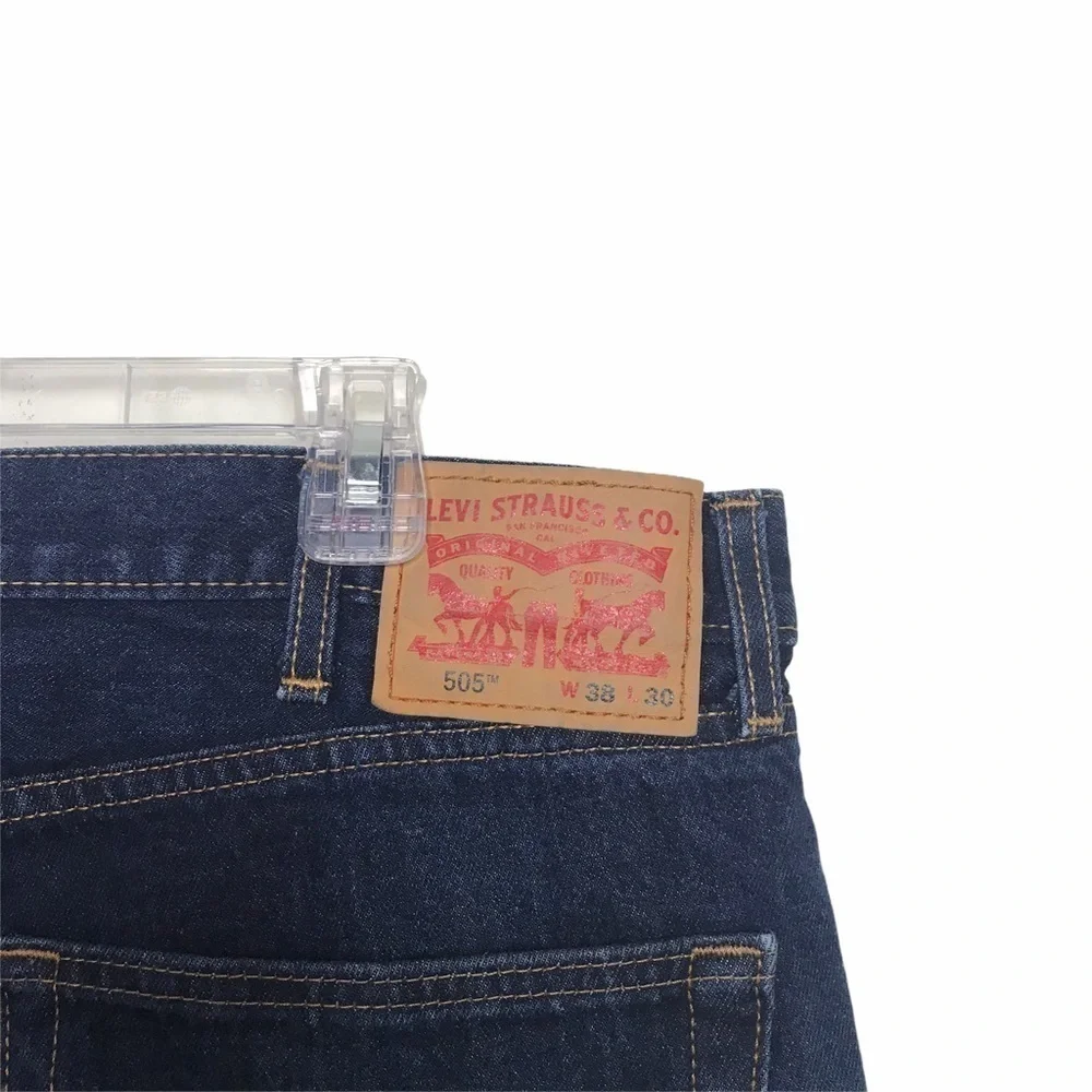 Levis 505 Original Straight Fit Denim Jeans 38x30